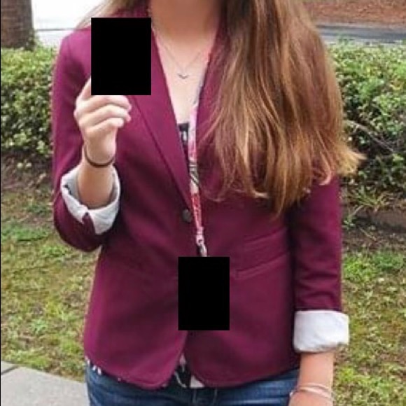 Banana Republic Maroon Blazer - Picture 6 of 6